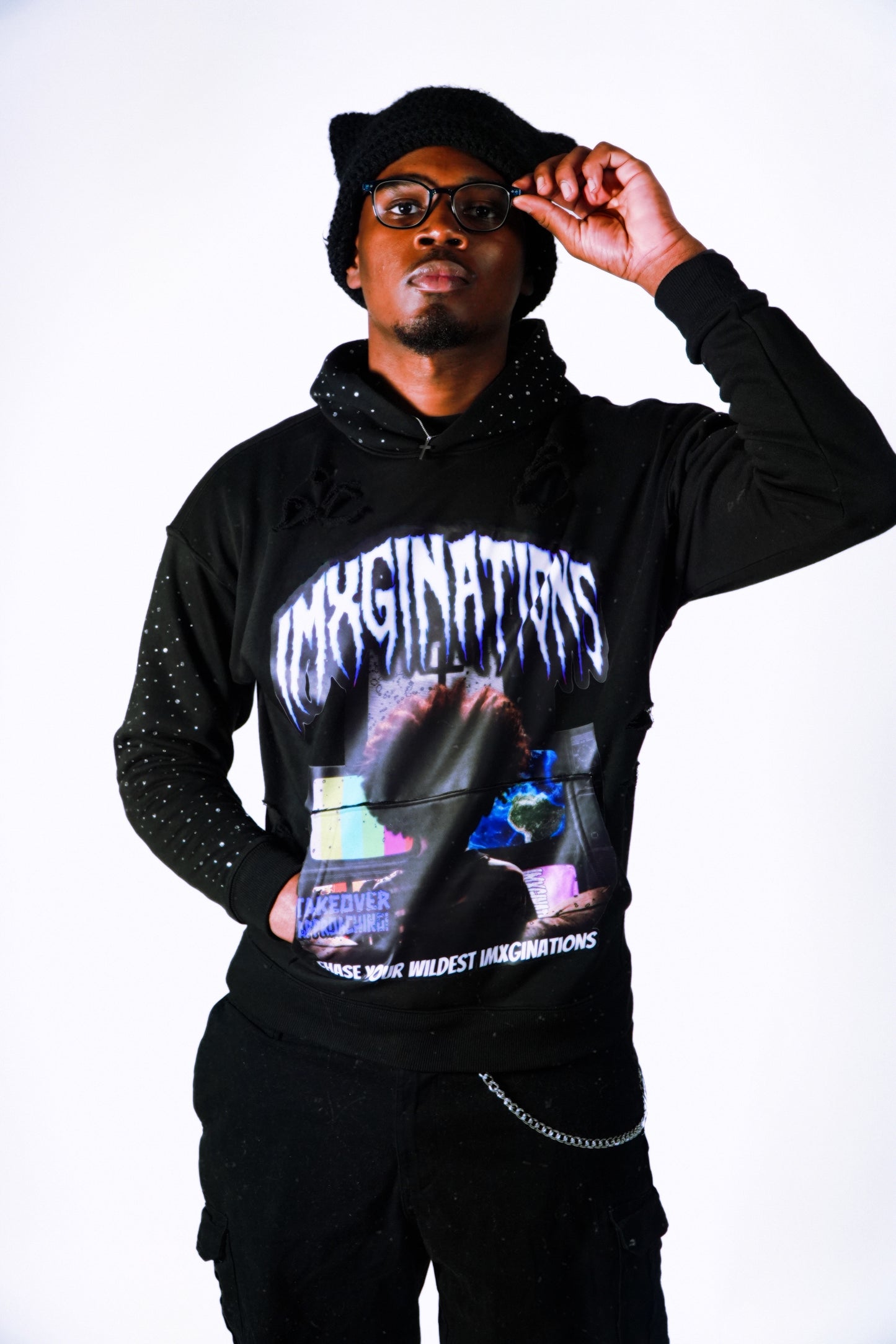"Takeover" Rhinestone Hoodie