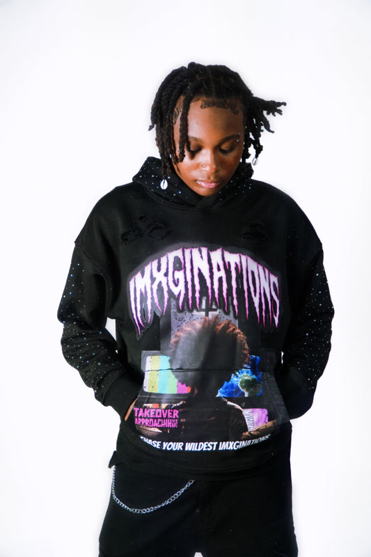 "Takeover" Rhinestone Hoodie