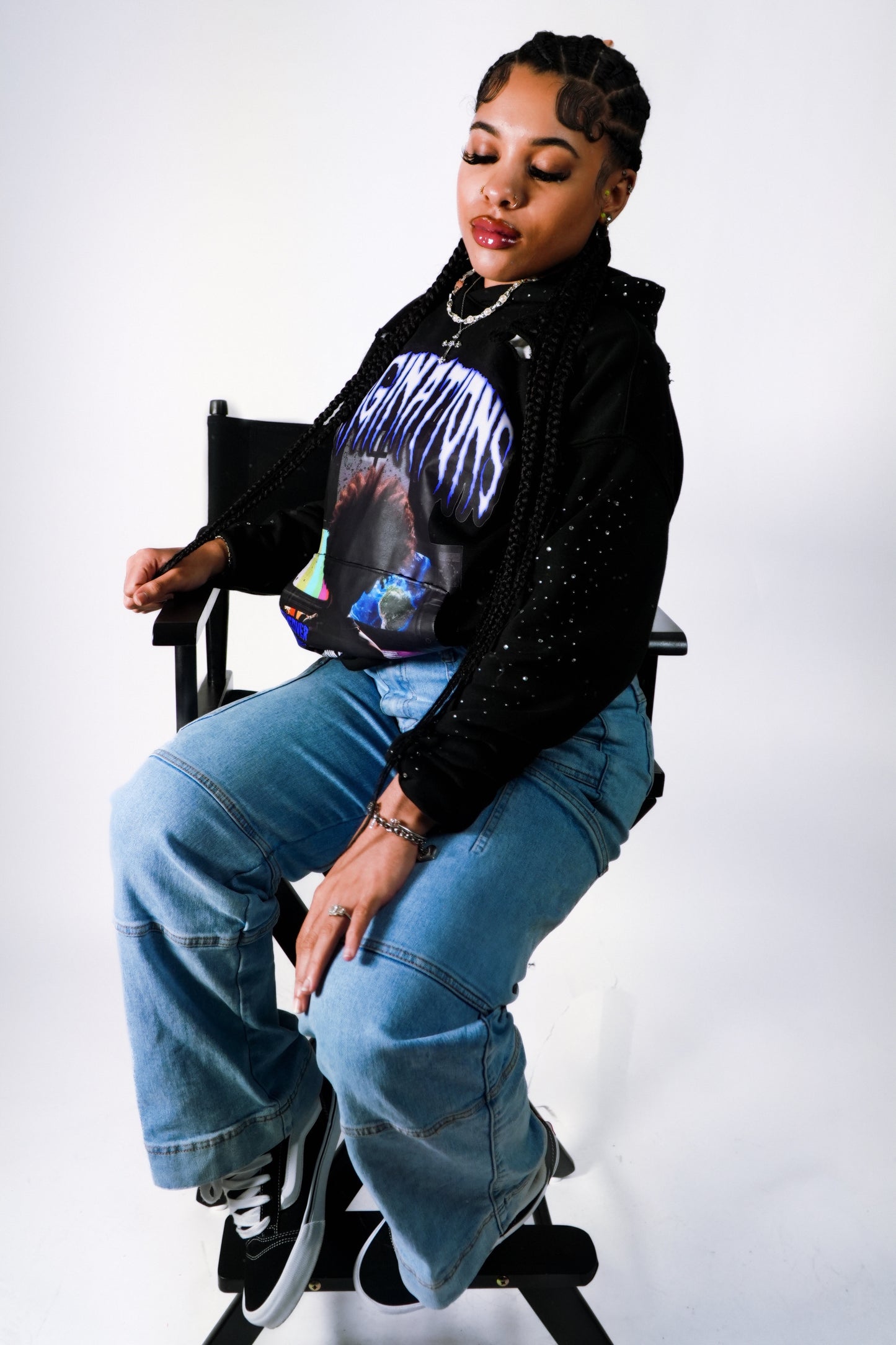 "Takeover" Rhinestone Hoodie