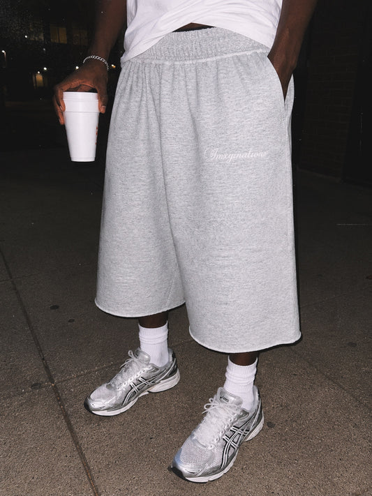 IMXGINATIONS Gray 3/4 Shorts (PRE-ORDER)