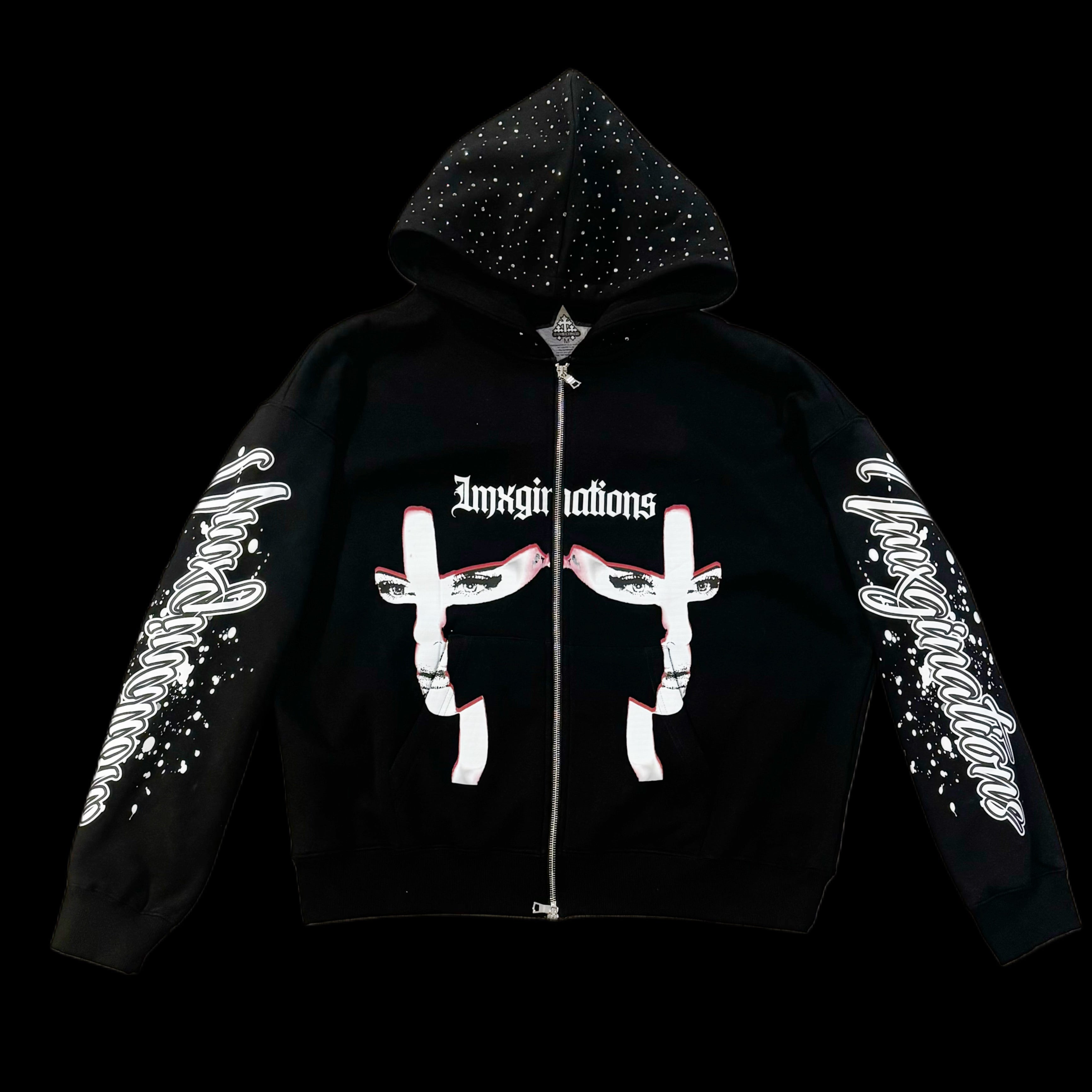 Mirror Cropped zip hoodie (PRE-ORDER) – Imxginations