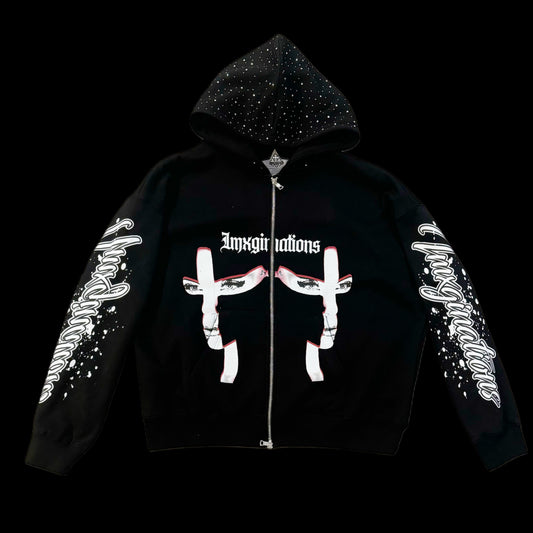 Mirror Cropped zip hoodie (PRE-ORDER)