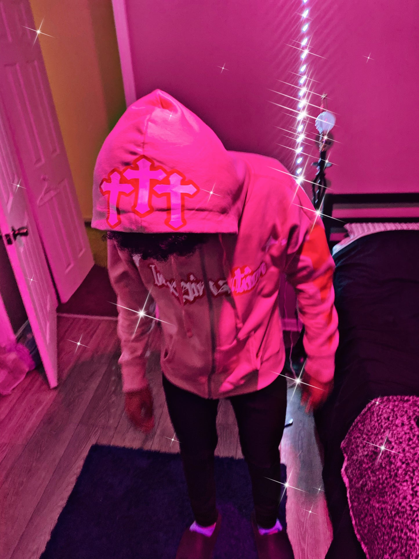 Imxginations “Pink State Of Mind” Zip Up Hoodie