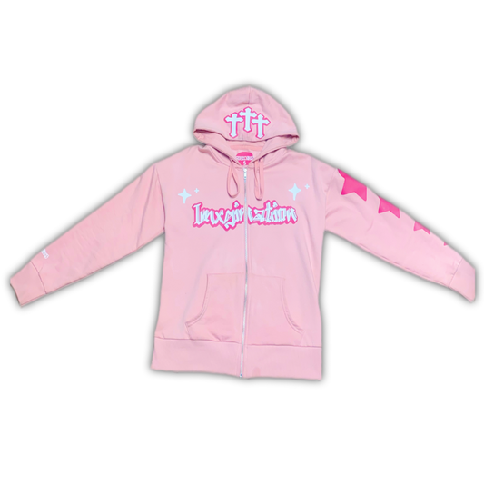 Imxginations “Pink State Of Mind” Zip Up Hoodie